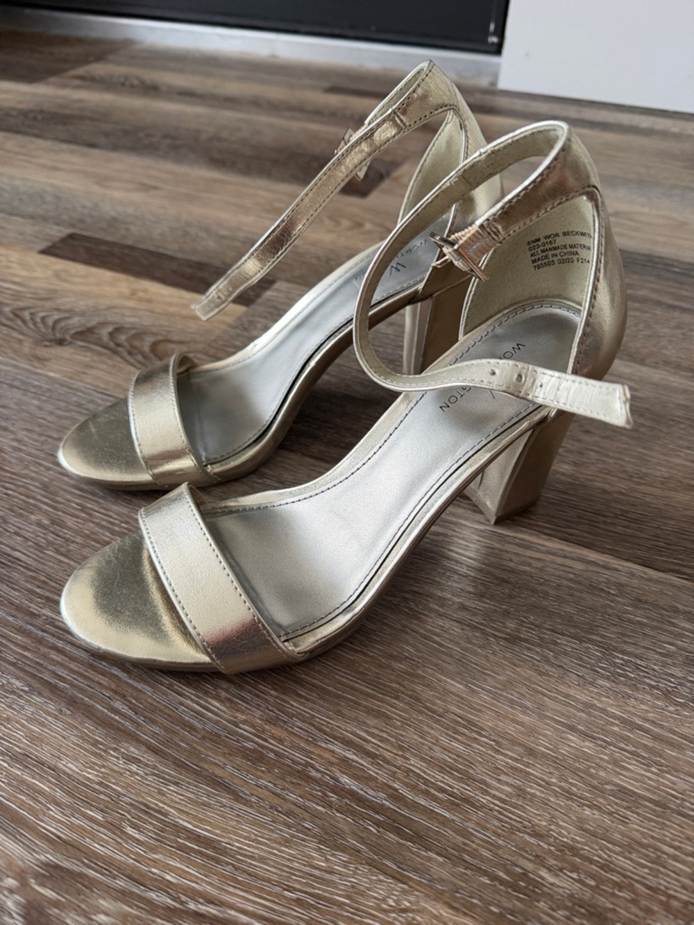 Worthington Gold Metallic Heels